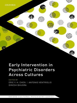 cover image of Early Intervention in Psychiatric Disorders Across Cultures